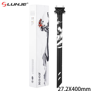 <span class=keywords><strong>Tige</strong></span> <span class=keywords><strong>de</strong></span> <span class=keywords><strong>Selle</strong></span> Vélo <span class=keywords><strong>de</strong></span> Route LUNJE <span class=keywords><strong>avec</strong></span> <span class=keywords><strong>Amortisseur</strong></span> 27.2/31.6 x 400mm en Alliage d'Aluminium Ultralégère pour Cyclisme - Product Image 1