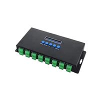 Contrôleur de lumière LED à pixels Ethernet Artnet vers SPI/DMX BC216 DC5V-24V, sortie 16 canaux, adapté aux bandes lumineuses WS2811 WS2812