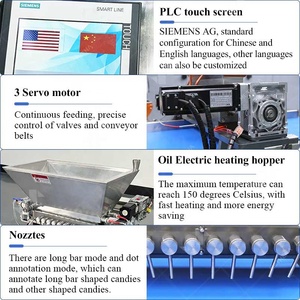 Caramella di frutta morbida e acida anello duro gommoso piccolo depositante automatico <span class=keywords><strong>cioccolato</strong></span> fare estrusore macchina da casa - Product Image 4