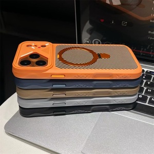 Funda Magnética de Fibra de Carbono para <span class=keywords><strong>iPhone</strong></span> 17 16 15 <span class=keywords><strong>14</strong></span> 13, Protección de Cámara, Funda Híbrida de TPU y PC para <span class=keywords><strong>iPhone</strong></span> 17 Pro - Product Image 6