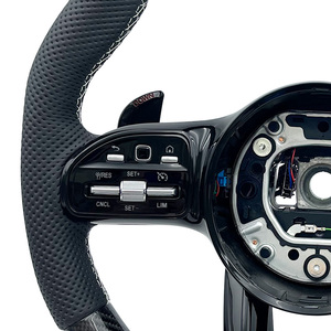 Volante Deportivo Personalizado en Fibra de Carbono Negra para Mercedes Benz Clase A, C, E, AMG W166, W176, W204, W205, W213, W463, GLC <span class=keywords><strong>300</strong></span> - Product Image 4