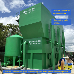 Ngoài trời flocculation hệ thống sông lọc nước với máy bơm và PLC quy mô lớn xử lý nước thiết bị dự án - Product Image 3