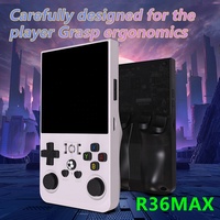 Console de jeu Fashion R36S R36 Max avec joystick double Hall, batterie de 4000 mAh, prise en charge de nombreux simulateurs, sortie TV, lecteur de jeux