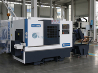 Tour CNC à banc incliné horizontal haute précision LUZHONG TCK6340 avec fonctionnalités multifonctionnelles pour le traitement des métaux