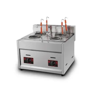 Hot Sale 6L Stainless Steel Continuous Frying Machine Gas deep fryer Powered Potato Chips Fryer for Hotel and Catering