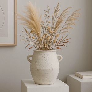 High Quality Wedding Centerpiece Decorative Handicraft <strong>White</strong> Unglazed Terracotta <strong>Vase</strong> Tabletop Ceramic <strong>Flower</strong> <strong>Vases</strong> - Product Image 4