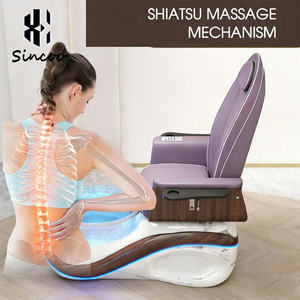 Sillón de Pedicura y Manicura de Lujo con Colores Personalizables, Bomba de Drenaje, Lavabo de Cerámica Eléctrico, Silla de Masaje para Spa de Pies - Product Image 5