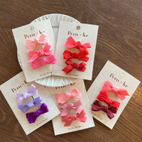 Nouveau Desgin enfants fille couleur unie pince à cheveux mode arcs bébé pince à cheveux accessoires doux pour les filles