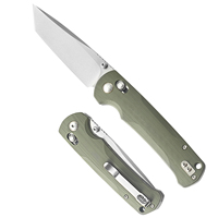 Couteau de camping pliable ultraléger en acier 14C28N, manche G10, couteau de poche EDC pour la chasse et la survie en plein air avec clip de transport