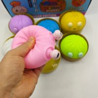 Jouet sensoriel anti-stress en forme de Baozi avec yeux fermés, mignon, pour enfants, pour soulager l'anxiété, nouveauté