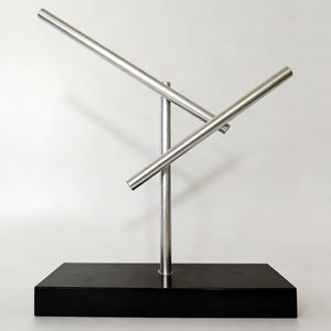 Sculpture à énergie cinétique, Ornements à mouvement perpétuel version bureau, Bâtons oscillants à double pendule silencieux - Product Image 1