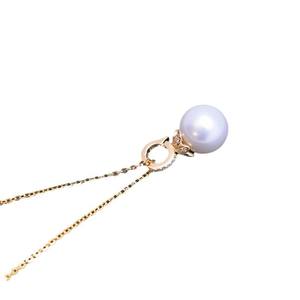 Zhuji Danshui 10-11mm White Round S925 <b>Silver</b> <b>Pendant</b> <b>Necklace</b> with Strong Light Fine Flaws Durable Beauty-Danshui Pearl - Product Image 5