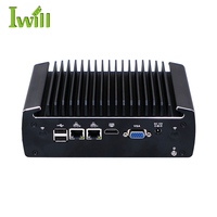 Mini PC Industrial sin Ventilador, Intel I5 de 4ª y 6ª Generación, N5095, Computadora Integrada, 2 COM RS232 RS485, PC Robusto en Caja para Automatización