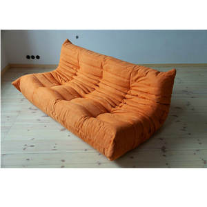 लक्जरी आधुनिक सोफा सेट विंटेज 3-सीटर असबाबवाला असली भूरा चमड़ा काला मॉड्यूलर काउच लिविंग रूम सोफा सा के लिए कम कीमत - Product Image 6