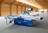 Scie à panneaux CNC à commande numérique pour le sciage du bois et des panneaux en mélamine avec guides automatiques, levage/inclinaison électriques SAGAMAC
