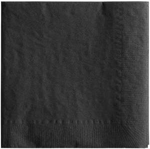 Serviettes personnalisées pour distributeur de boissons de restaurant, avec logo imprimé 1 à 3 couleurs, serviettes en papier noir - Product Image 3