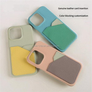 Custodia per telefono personalizzata in vera pelle Yanchentian per <span class=keywords><strong>iPhone</strong></span> 17 16 15 titolare della carta all'ingrosso femminile personalizzabile - Product Image 2