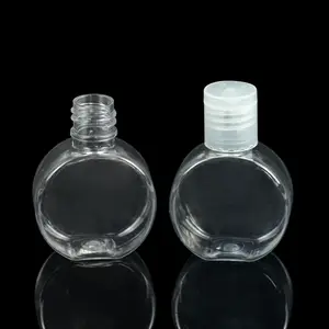 SOMEWANG 30ml 1oz עגול יד sanitizer בעל סיליקון מקרה, סיטונאי מיני כיס יד sanitizer בקבוק PET עם מכסה העליון להעיף