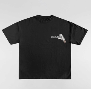 <span class=keywords><strong>T</strong></span>-<span class=keywords><strong>Shirt</strong></span> Nera con Strass e Grafica per Uomo, Stile Y2K Streetwear, Maglietta Oversize con Stampa 'Fxck Love' Hip Hop Gotica - Product Image 2