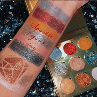 Palette d'ombres à paupières magnétiques en carton à haute teneur en pigments, nouvelle marque privée de maquillage, 15 couleurs, 2023