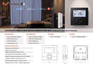 <span class=keywords><strong>Thermostat</strong></span> filaire Tuya 3A 230V HY27BW pour chaudière à <span class=keywords><strong>gaz</strong></span> et chauffage au sol, en PC, avec accès WiFi flexible pour hôtel et salon - Product Image 6