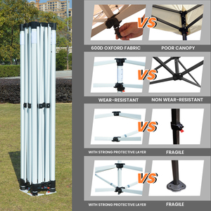 Grado commerciale su misura di pubblicità gazebo istantaneo Pop-up baldacchino tenda fiera <span class=keywords><strong>per</strong></span> uso esterno - Product Image 6