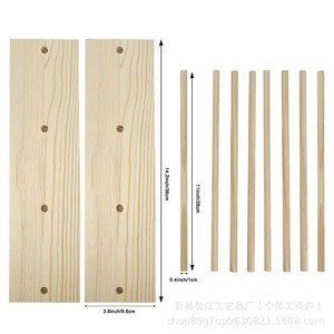 Wooden ribbon display rack, <b>desktop</b> ribbon organizer, sewing thread spool rack, ribbon rack for cake shops and flower shops - Product Image 1