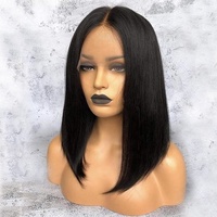 Perruque HD en cheveux humains vierges indiens bruts, densité 180%, double trame, 13x6, nœuds blanchis, cheveux de bébé, naturelle, vente en gros