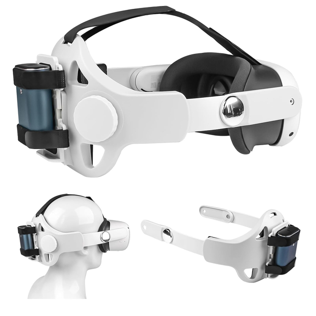 New Arrival Comfortable VR Accessories Head Strap Both for Meta Quest 2&3 Acceptable Elite Strap With Battery Holder for Quest 3