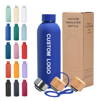 Bouteille d'eau portable en acier inoxydable à petite ouverture avec logo personnalisé pour le sport et les voyages en extérieur
