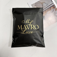 Sacs polymailers personnalisés en gros, sacs d'expédition pour vêtements, enveloppes postales noires, sacs de coursier en plastique pour t-shirts