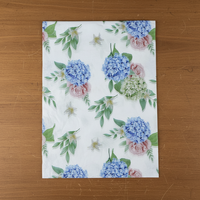 Papier d'emballage translucide imperméable à motif floral, 500 pièces, 50*70CM, en stock pour la fête des mères, emballage de bouquets de fleurs