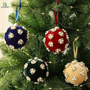 <span class=keywords><strong>Boule</strong></span> <span class=keywords><strong>de</strong></span> Noël artificielle <span class=keywords><strong>en</strong></span> velours, ornement floral <span class=keywords><strong>en</strong></span> <span class=keywords><strong>mousse</strong></span>, <span class=keywords><strong>boule</strong></span> <span class=keywords><strong>de</strong></span> Noël <span class=keywords><strong>en</strong></span> tissu, <span class=keywords><strong>boule</strong></span> <span class=keywords><strong>de</strong></span> Noël DIY <span class=keywords><strong>en</strong></span> diamant, décoration suspendue pour arbre - Product Image 4