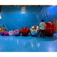 Ballons miroir géants gonflables personnalisés 360° Ballons métalliques brillants Ballons gonflables géants décoratifs Publicités gonflables