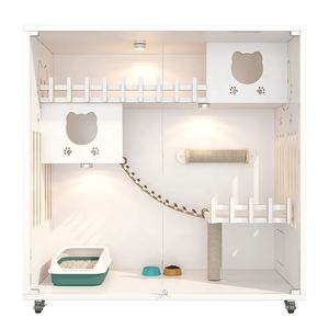Casa para Mascotas de Diseño Nuevo y Estilo Moderno, Casa para Gatos, Muebles Modernos para Interiores, Transportadores para Mascotas, Villa para Gatos - Product Image 1