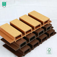 TianGe Decor Extérieur Bois Plastique Composite Wpc Panneaux muraux Revêtement mural extérieur pour la décoration intérieure