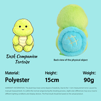 Jouets en peluche tortue mignons personnalisés avec rembourrage en coton PP et doublure en maille - Doudou d'anniversaire pour enfants en gros