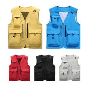 Chaleco de Seguridad Laboral con Múltiples Bolsillos, Chaqueta de Seguridad para Voluntarios de Rescate de Emergencia, Ropa de Trabajo para Exteriores - Product Image 2