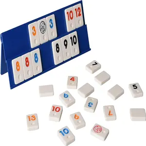 Aangepaste Producten Rummy Q Set Plastic Board Game Set Speelgoed Voor Alle Leeftijd Kids Christmas Gift Set Brain Booster Game