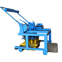 Machine à fabriquer des blocs de béton, ciment et sable QT4-40, manuelle, économique, pour la fabrication de briques de pavage