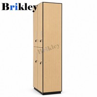 Armoire de vestiaire Brikley en HPL, étanche, antibactérienne, avec serrure RFID pour vestiaires