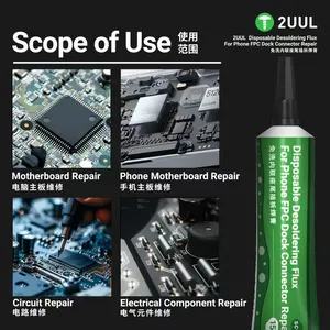 2UUL SC97 15ml <span class=keywords><strong>Flux</strong></span> de dessoudage jetable pour téléphone portable FPC Dock connecteur réparation pâte à souder - Product Image 4