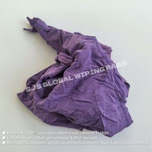 Trapos de Algodón de Colores Anti-Rayaduras para Limpieza Industrial, 100% Algodón Reciclado - Product Image 4