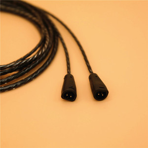 Cable de audio para auriculares Sennheiser IE80 IE8 con controles en línea, función de ajuste, repuesto de alta fidelidad, negro, sin oxígeno - Product Image 3