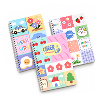 Carnet à spirales personnalisé avec couverture à motifs mignons, carnet à reliure spirale, service d'impression OEM