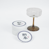 Sous-verres en papier personnalisés en gros, sous-verres imprimés sur mesure pour restaurant, bar, café, hôtel