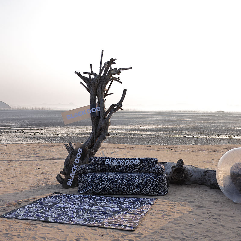 ブラックドッグエアソファソファ屋外キャンプピクニックポータブル