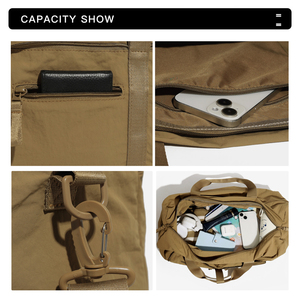 Vente en gros de petits lots de sac à bagages avec logo personnalisé pour voyage d'affaires sac de rangement pliable de grande capacité en nylon étanche - Product Image 5