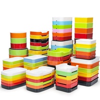 Assiettes en mélamine personnalisées pour la restauration en gros - Non toxiques, qualité alimentaire, sans BPA, incassables, empilables, pour dîner en restaurant, stock en vrac