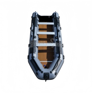 Bateau pneumatique robuste très vendu, 530 cm, idéal <span class=keywords><strong>pour</strong></span> les sorties de pêche, couleur gris foncé, avec certification de sécurité CE - Product Image 2